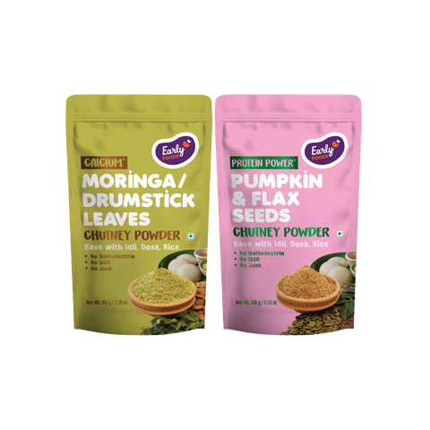 Pack of 2 - Chutney Powder Combo (Pumpkin Seeds, Moringa)