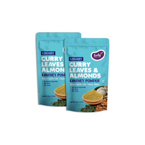 Twin Packs - Curry Leaves & Almonds Chutney Powder