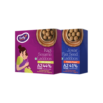 Pack of 2 - Ragi Sesame & Jowar A2 Ghee Laddoos