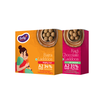 Pack of 2 - Bajra & Ragi Chocolate Ghee Laddoos