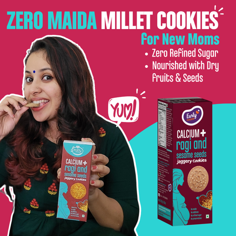Ragi & Sesame Jaggery Cookies