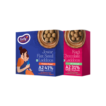 Pack of 2 - Jowar & Ragi Chocolate A2 Ghee Laddoos