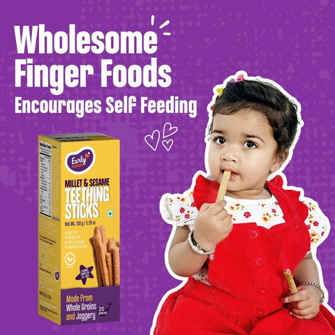Pack of 2 - Millet Sesame Teething Sticks