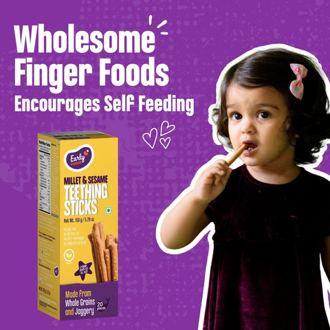 Pack of 2 - Millet Sesame Teething Sticks