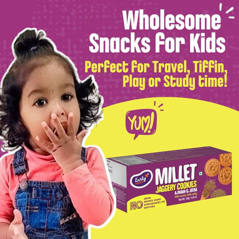 Pack of 2 - Ajwain, Jowar Jaggery Cookies