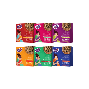 Pack of 6 - A2 Ghee Millet Laddoos