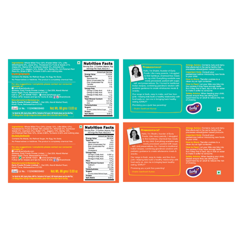 Pack of 6 - Chota Millet Jaggery Cookies