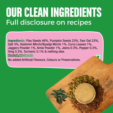 Twin Packs - Pumpkin & Flax Seeds Chutney Powder