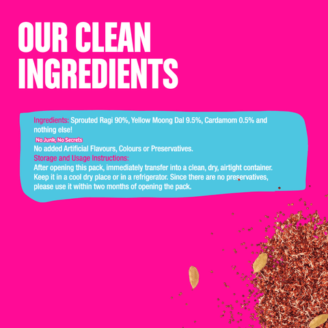 Trial Pack - Sprouted Ragi Porridge Mix (Plain)