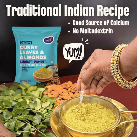 Trial Packs - Combo of 3 Chutney Powders(Curry Leaves, Black Sesame & Moringa Leaves)