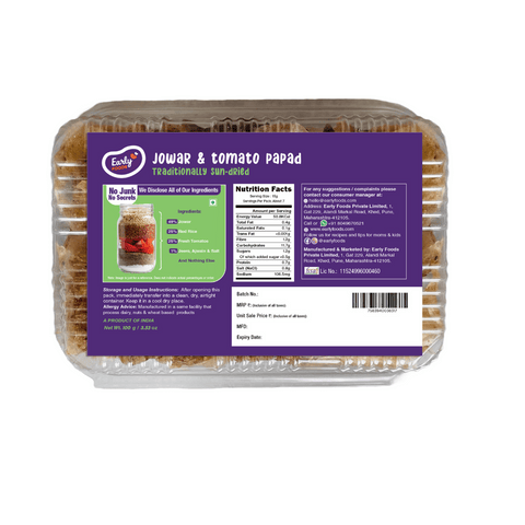 Assorted Pack of 2 - Ragi & Jowar Tomato Papad