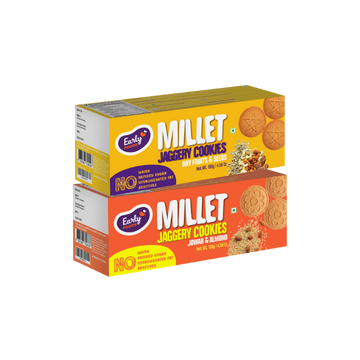 Pack of 2 - Jowar, Dry Fruit Jaggery Cookies