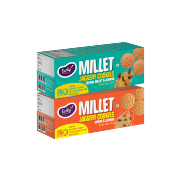 Pack of 2 - Jowar, Foxtail Almond Jaggery Cookies