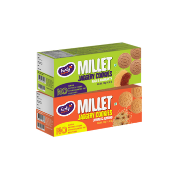 Pack of 2 - Jowar, Ragi Amaranth Jaggery Cookies