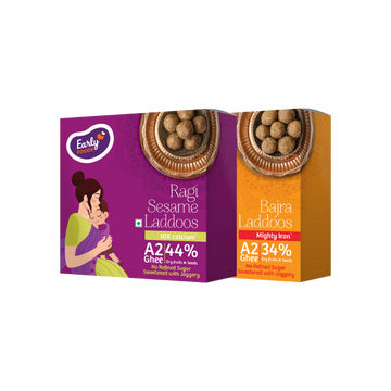 Pack of 2 - Ragi Sesame & Bajra A2 Ghee Laddoos