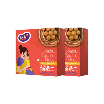 Twin Pack - Sathu Badam A2 Ghee Laddoos