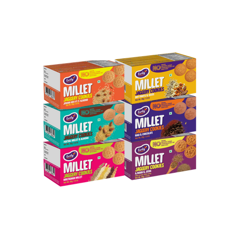 Pack of 6 - Chota Millet Jaggery Cookies