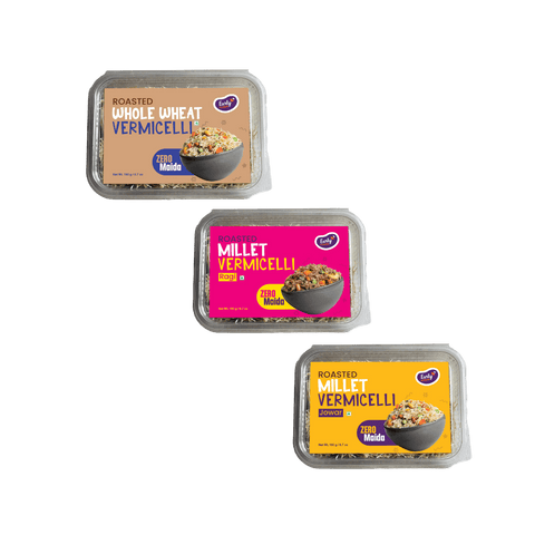 Assorted Pack of 3 - Ragi, Jowar & Whole Wheat Vermicelli