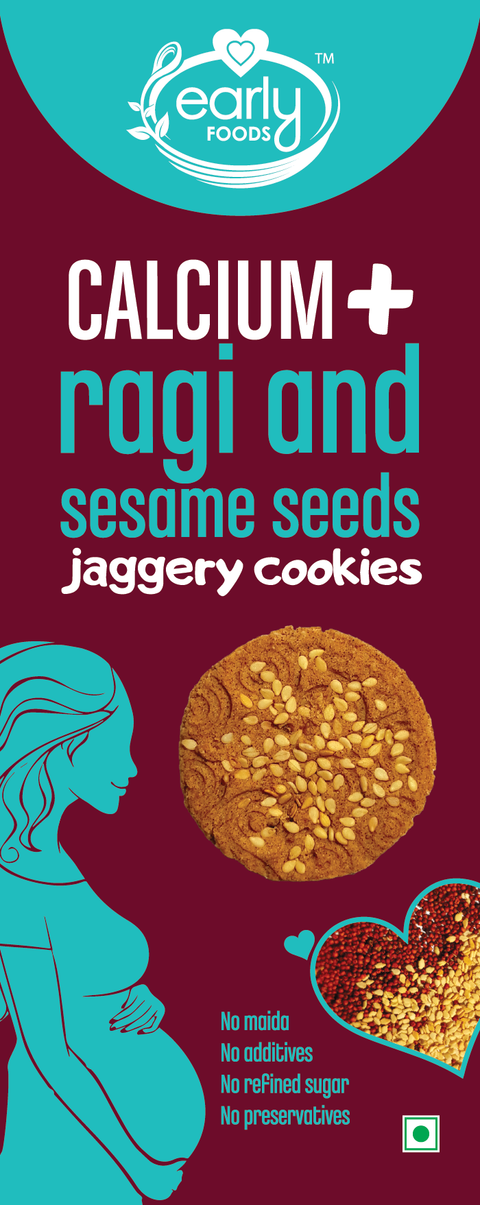 Ragi & Sesame Jaggery Cookies