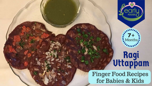 Ragi Uttapam with Veggies - Breakfast & Finger Food Ideas