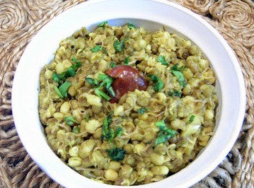 Sprouted Green Moong Dal Khichdi