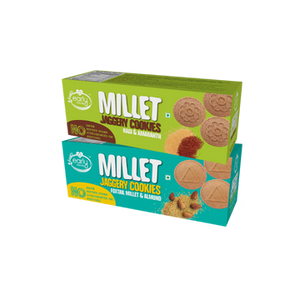 Assorted Pack of 2 - Dry Fruit & Multigrain Millet Jaggery Cookies