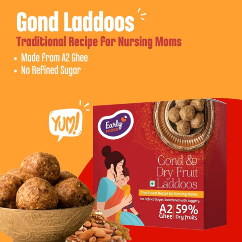 Pack of 2 - Gond & Bajra A2 Ghee Laddoos