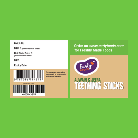 Pack of 2 - Ajwain Teething Sticks