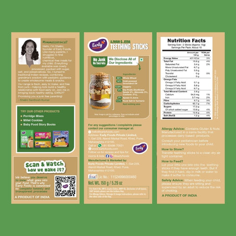 Ajwain & Jeera Teething Sticks