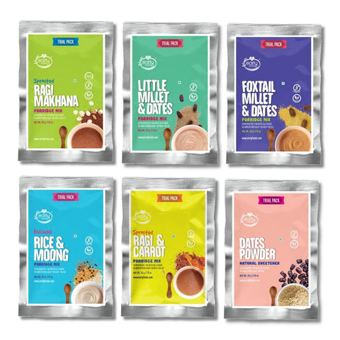 Trial pack of 6 Porridge Mix- Stage 1