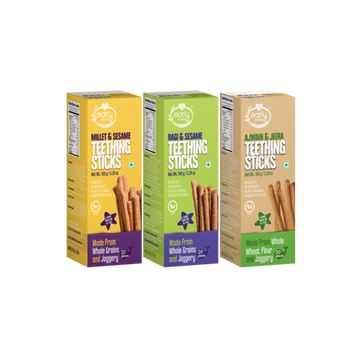 Pack of 3 - Whole Wheat, Ragi & Millets Teething Sticks