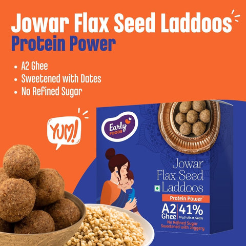 Pack of 2 - Ragi Sesame & Jowar A2 Ghee Laddoos