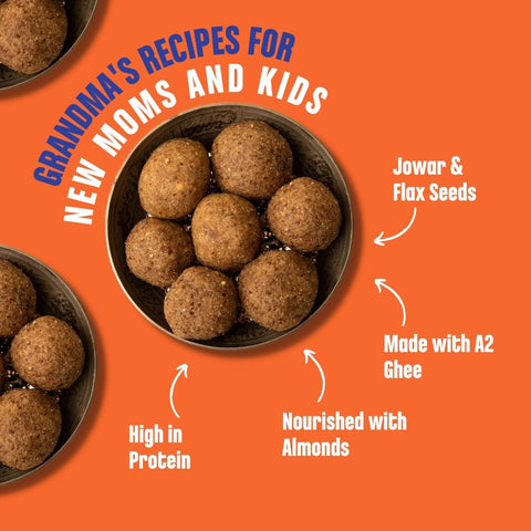 Pack of 2 - Ragi Sesame & Jowar A2 Ghee Laddoos