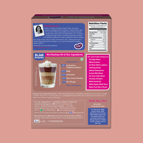 Ragi & Chocolate Drink Mix