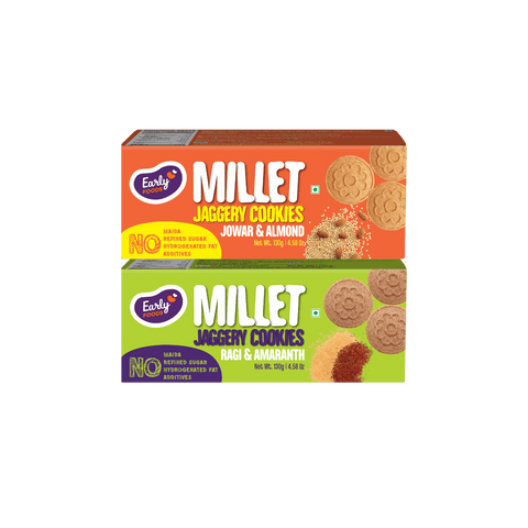 Pack of 2 - Jowar, Ragi Amaranth Jaggery Cookies