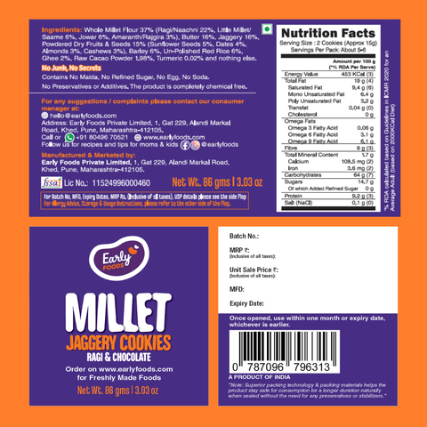 Chota Pack - Ragi and Choco Jaggery Cookies