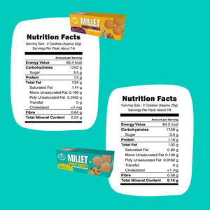 Assorted Pack of 2 - Foxtail Almond & Dry Fruit Jaggery Cookies