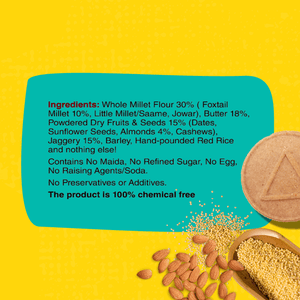 Pack of 2 - Foxtail Millet & Almond Jaggery Cookies