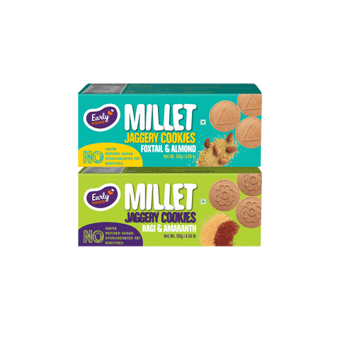 Pack of 2 - Foxtail, Ragi Amaranth Jaggery Cookies