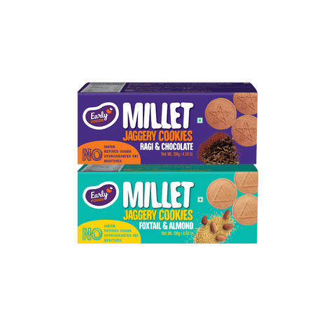 Pack of 2 - Foxtail, Ragi Choco Jaggery Cookies
