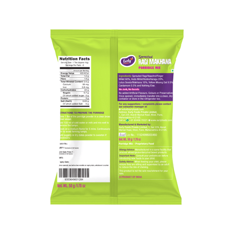 Trial Pack - Sprouted Ragi & Makhana Porridge Mix