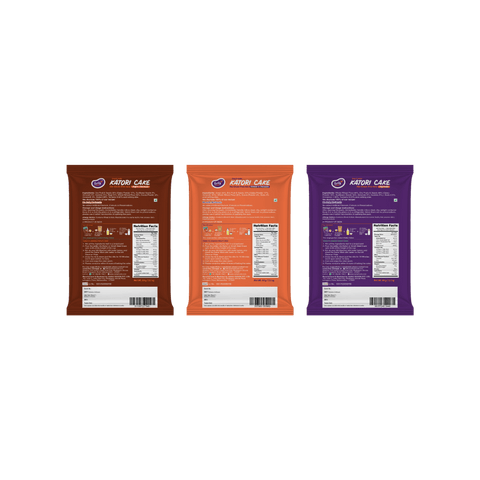 Trial Packs - Combo of 3 Katori Cake Mixes(Dry Fruits, Ragi Choco, Almond Choco)