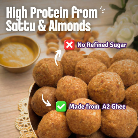 Pack of 2 - Sathu Badam & Jowar Choco Chip Laddoos