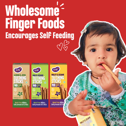 Pack of 3 - Whole Wheat, Ragi & Millets Teething Sticks