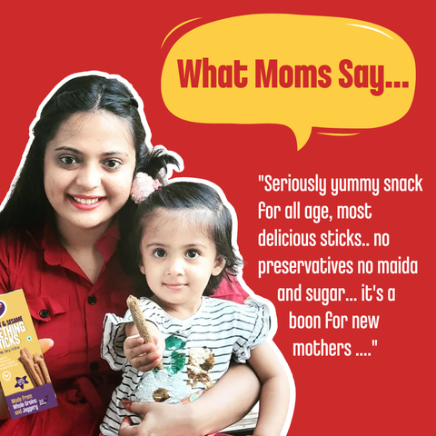 Pack of 3 - Whole Wheat, Ragi & Millets Teething Sticks