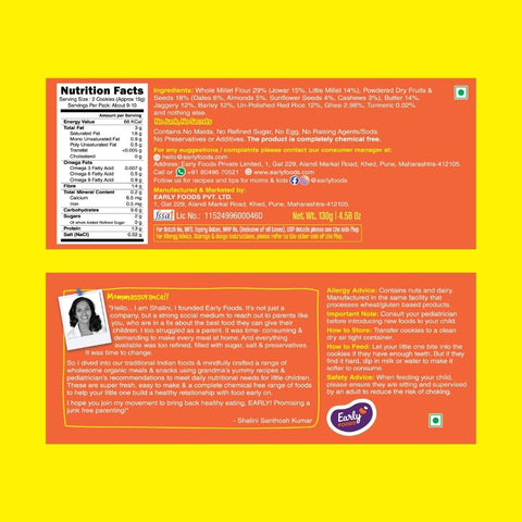 Jowar Almond Jaggery Cookies