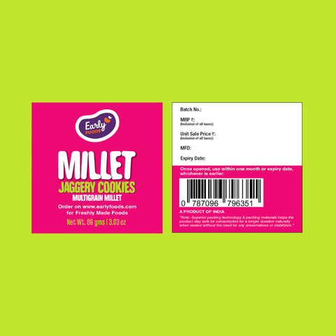 Pack of 4 - Millet Jaggery Cookies