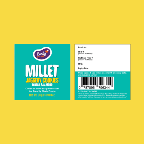 Chota Pack- Foxtail Almond Jaggery Cookies