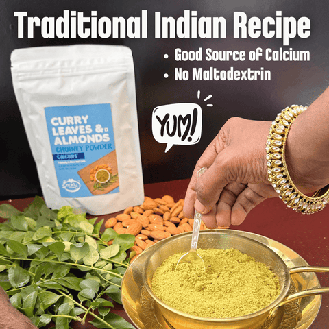 Curry Leaves & Almonds Chutney Powder