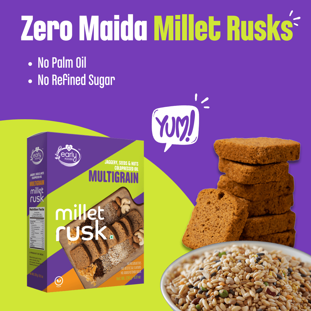 Millet Rusk Buy Multigrain Millet Rusk | Early Foods